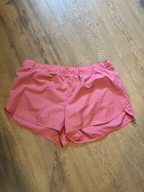 Old Navy Coral-Pink Athletic Shorts with Elastic Waistband